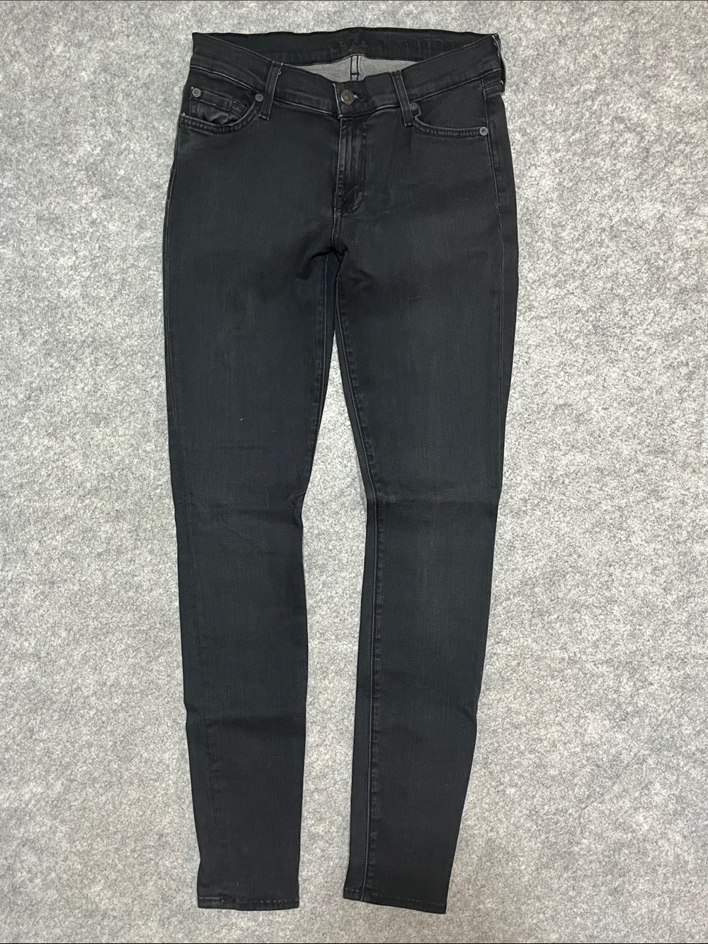 7 For All Mankind Black ‘The Skinny’ Jeans